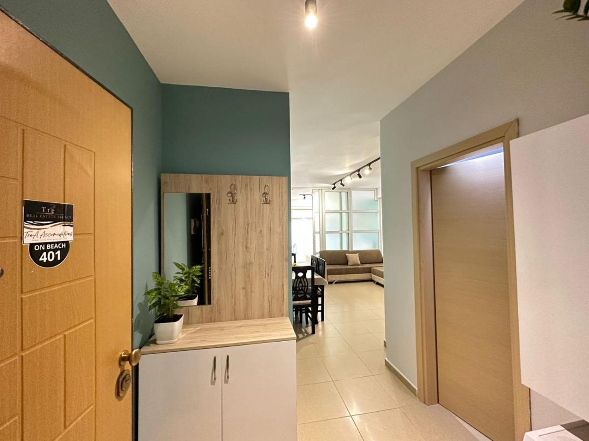 Trea Accomodations - On Private Beach With Sunbed & Umbrella Vlorë エクステリア 写真